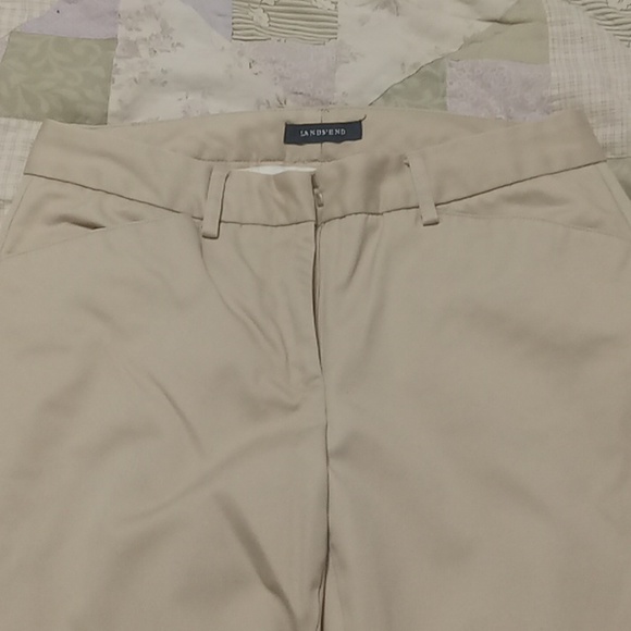 Lands end khaki women dress pants size 2 - Picture 2 of 4